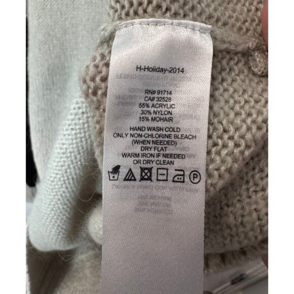 Armani Exchange grey black white crewneck knitted pullover sweater size M - Picture 6 of 6